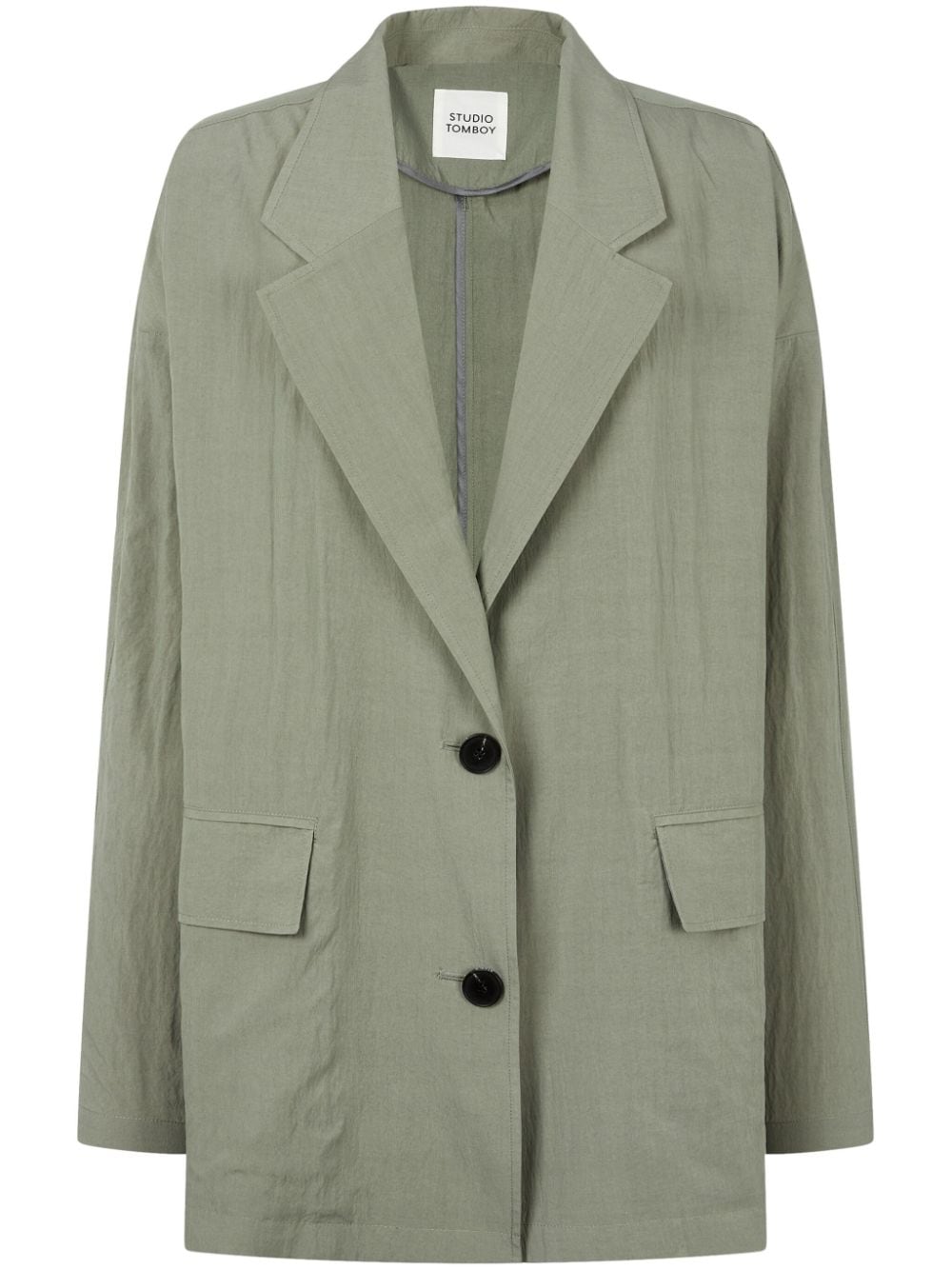 STUDIO TOMBOY notched-lapel single-breasted blazer - Green von STUDIO TOMBOY