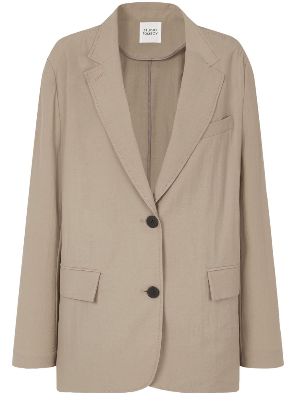 STUDIO TOMBOY notched-lapel single-breasted blazer - Neutrals von STUDIO TOMBOY