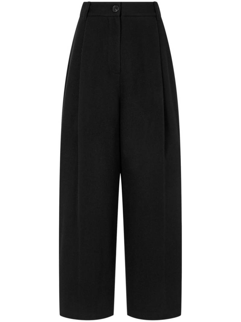 STUDIO TOMBOY pintuck-detail trousers - Black von STUDIO TOMBOY