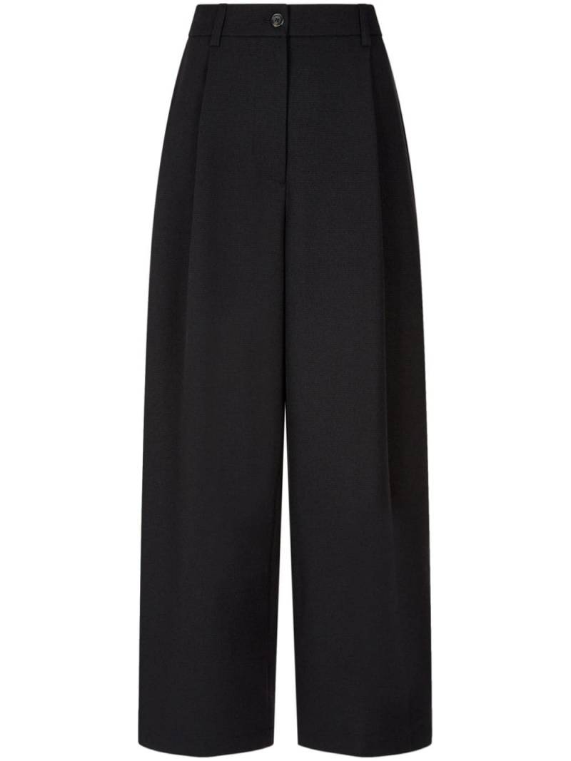 STUDIO TOMBOY pintuck-detail wide-leg trousers - Black von STUDIO TOMBOY