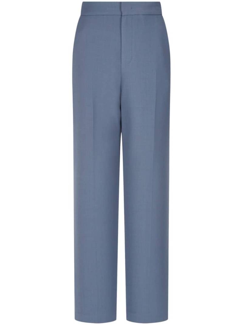 STUDIO TOMBOY pintuck-detail wide-leg trousers - Blue von STUDIO TOMBOY