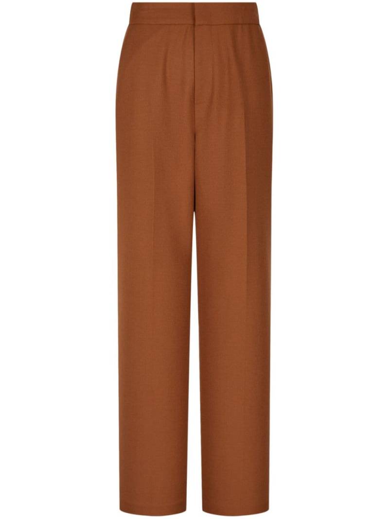 STUDIO TOMBOY pintuck-detail wide-leg trousers - Orange von STUDIO TOMBOY