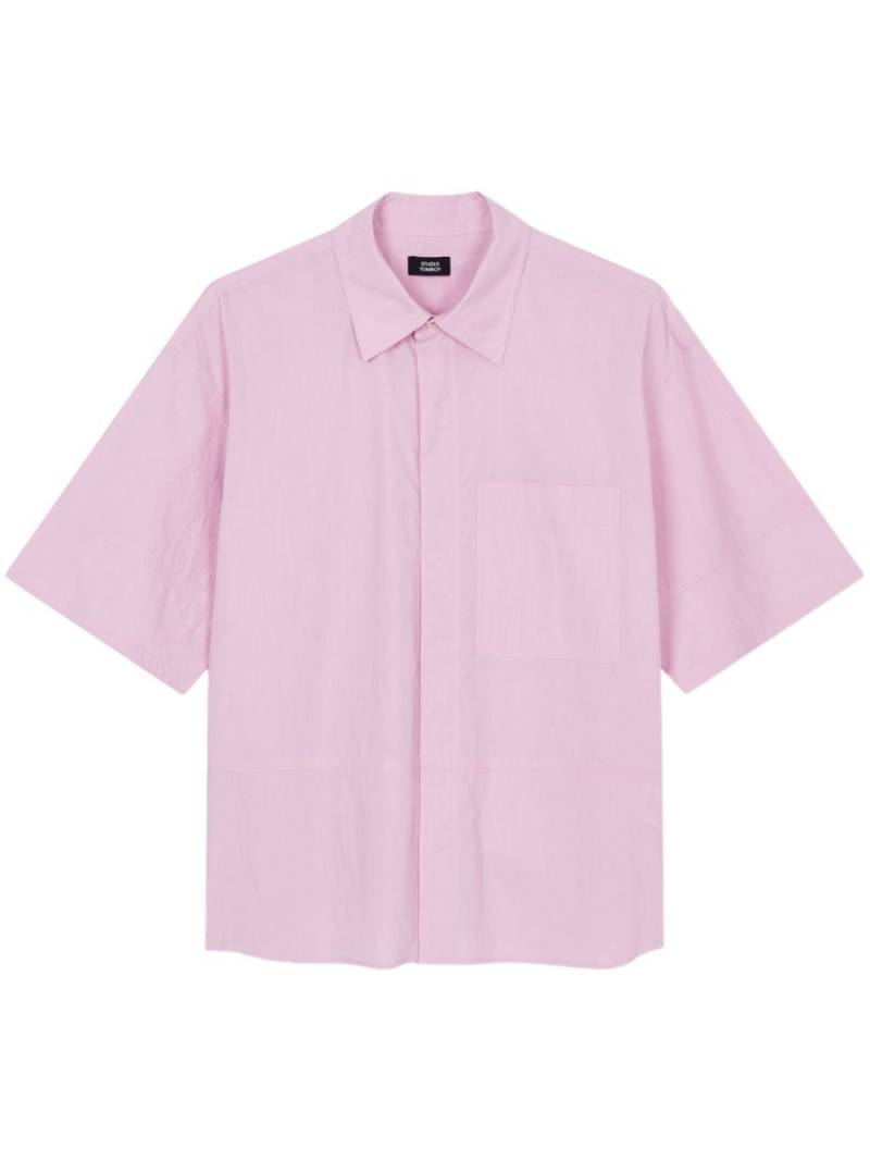 STUDIO TOMBOY pointed-collar button-up shirt - Pink von STUDIO TOMBOY