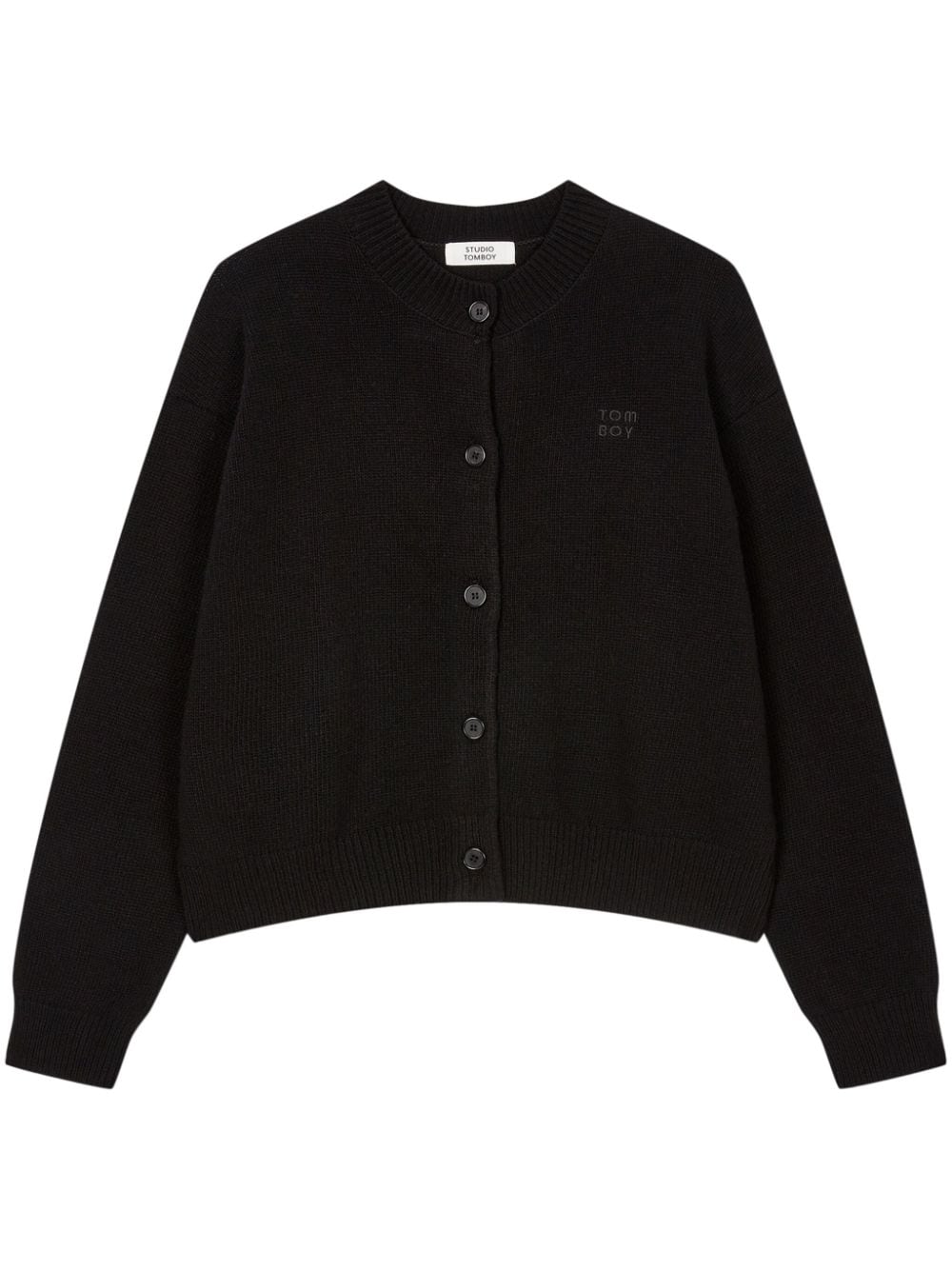 STUDIO TOMBOY round-neck wool cardigan - Black von STUDIO TOMBOY