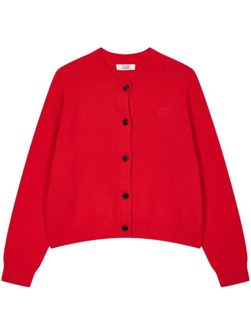 STUDIO TOMBOY round-neck wool cardigan - Red von STUDIO TOMBOY