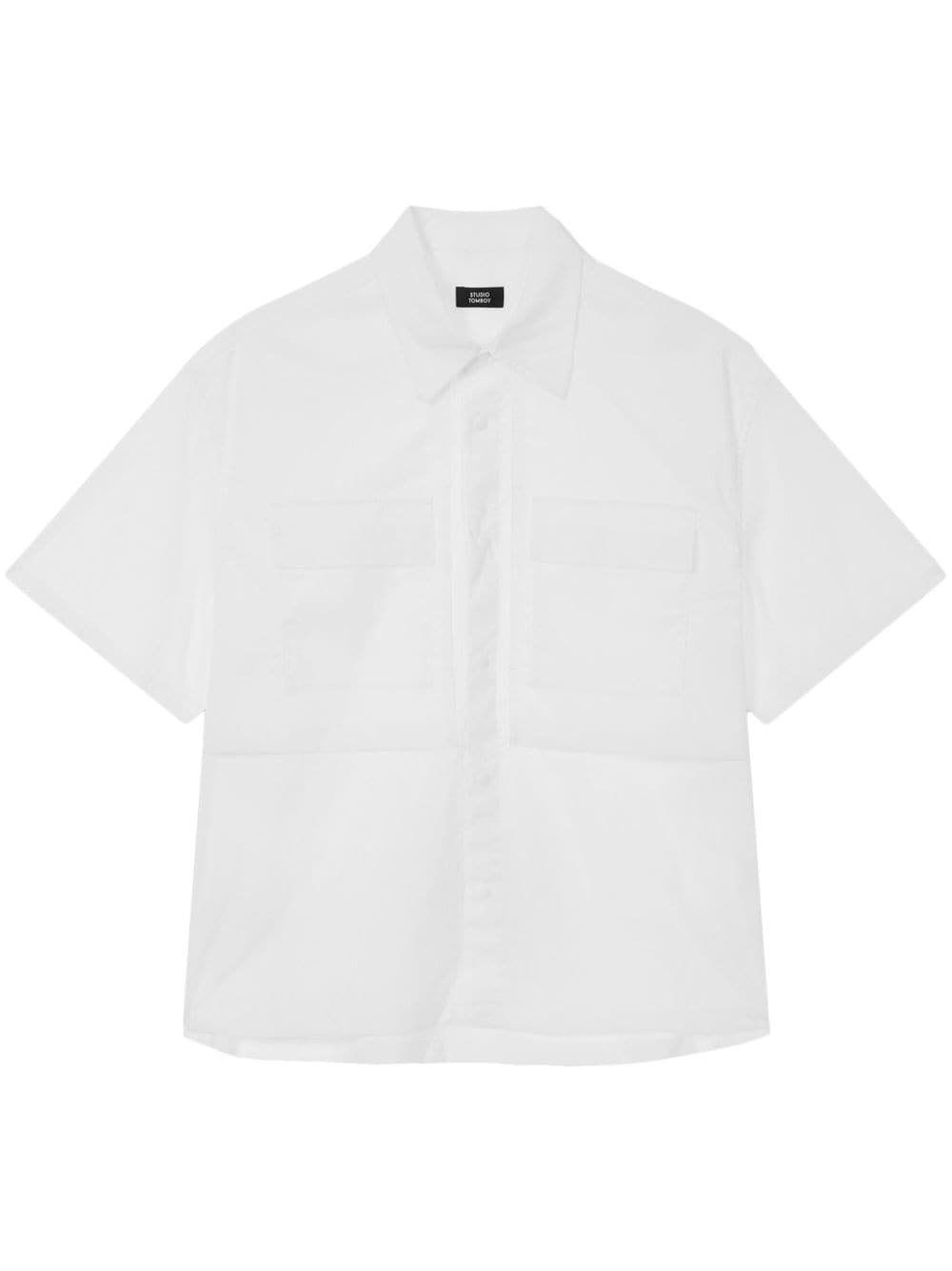 STUDIO TOMBOY short-sleeved button-up shirt - White von STUDIO TOMBOY