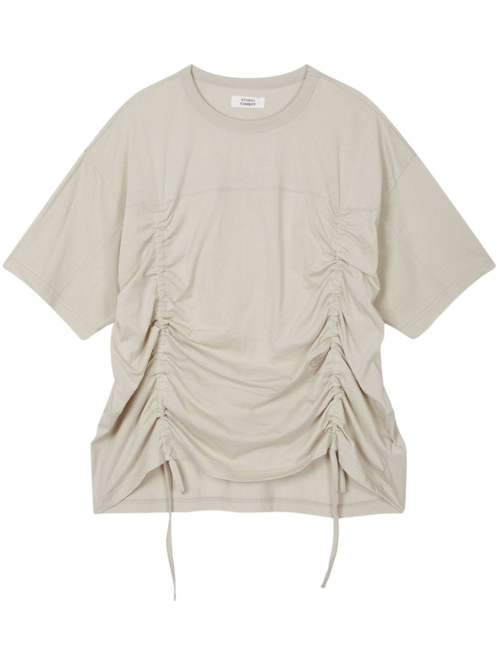 STUDIO TOMBOY side-string cotton T-shirt - Neutrals von STUDIO TOMBOY