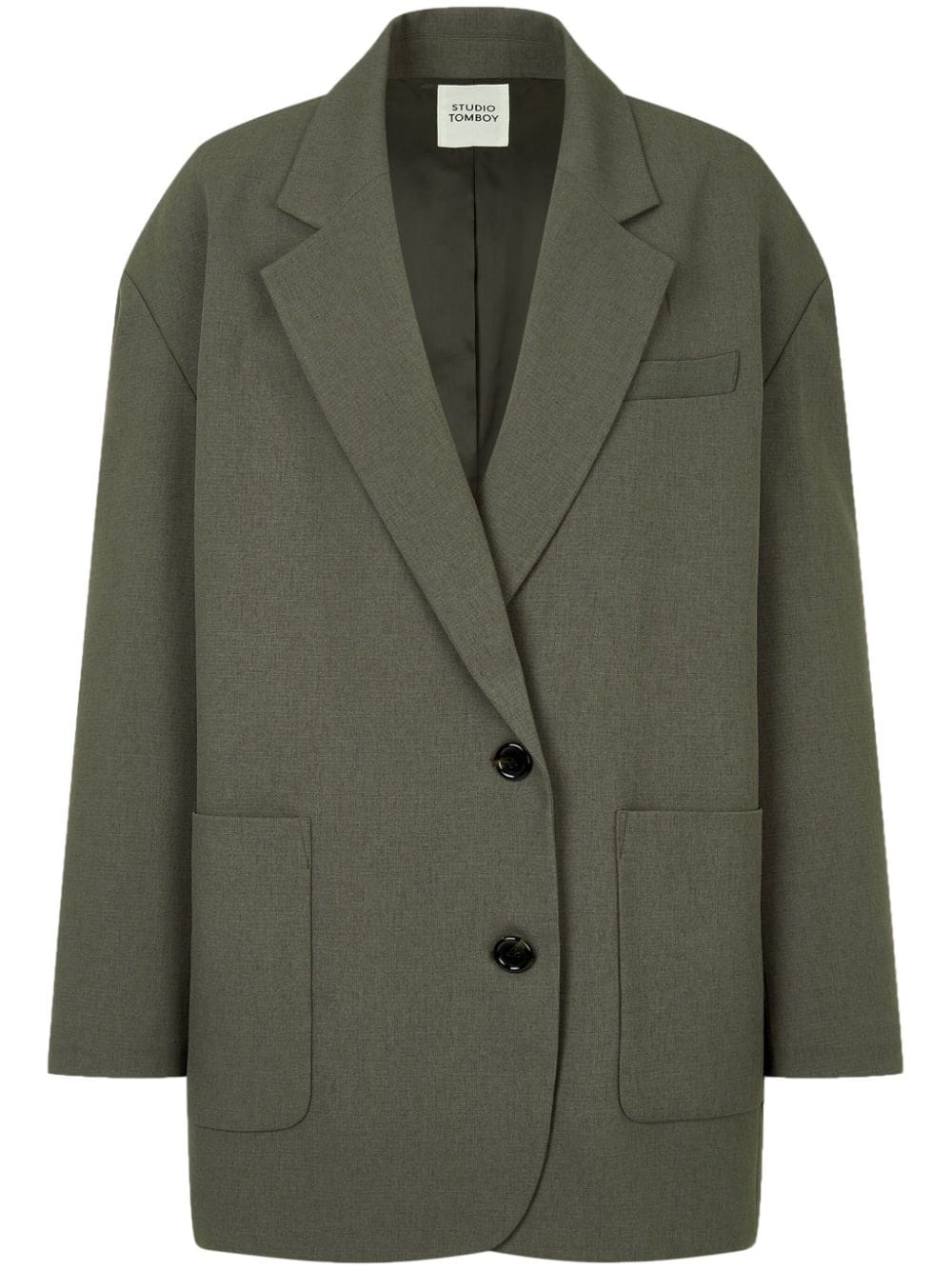 STUDIO TOMBOY single-breasted blazer - Green von STUDIO TOMBOY