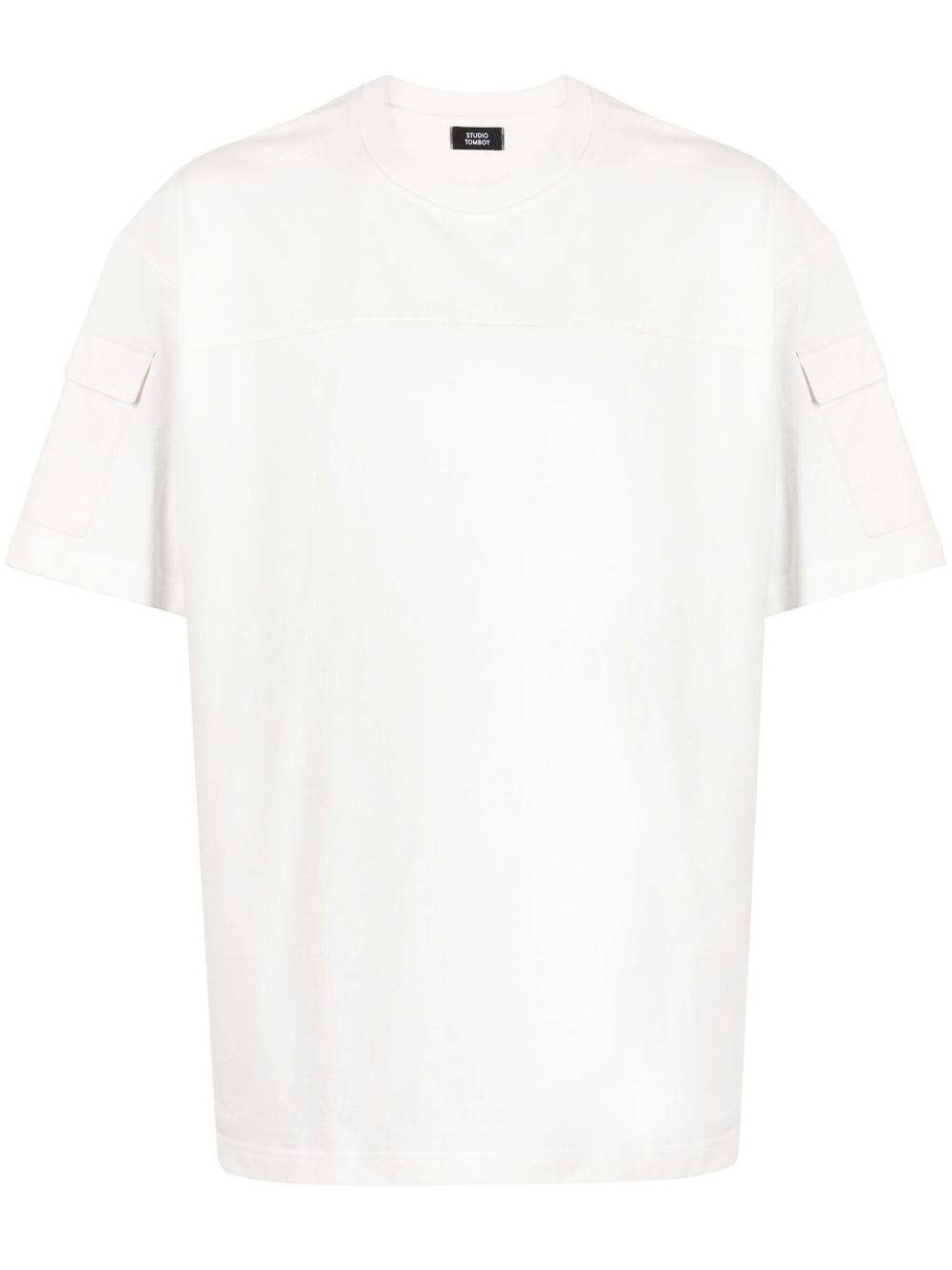 STUDIO TOMBOY sleeve-pocket crew-neck T-shirt - White von STUDIO TOMBOY