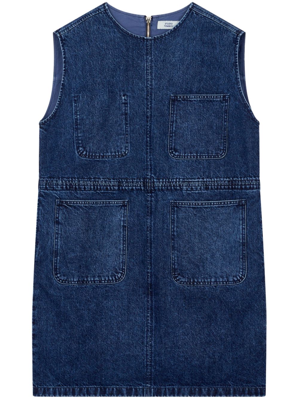 STUDIO TOMBOY sleeveless drawstring dress - Blue von STUDIO TOMBOY