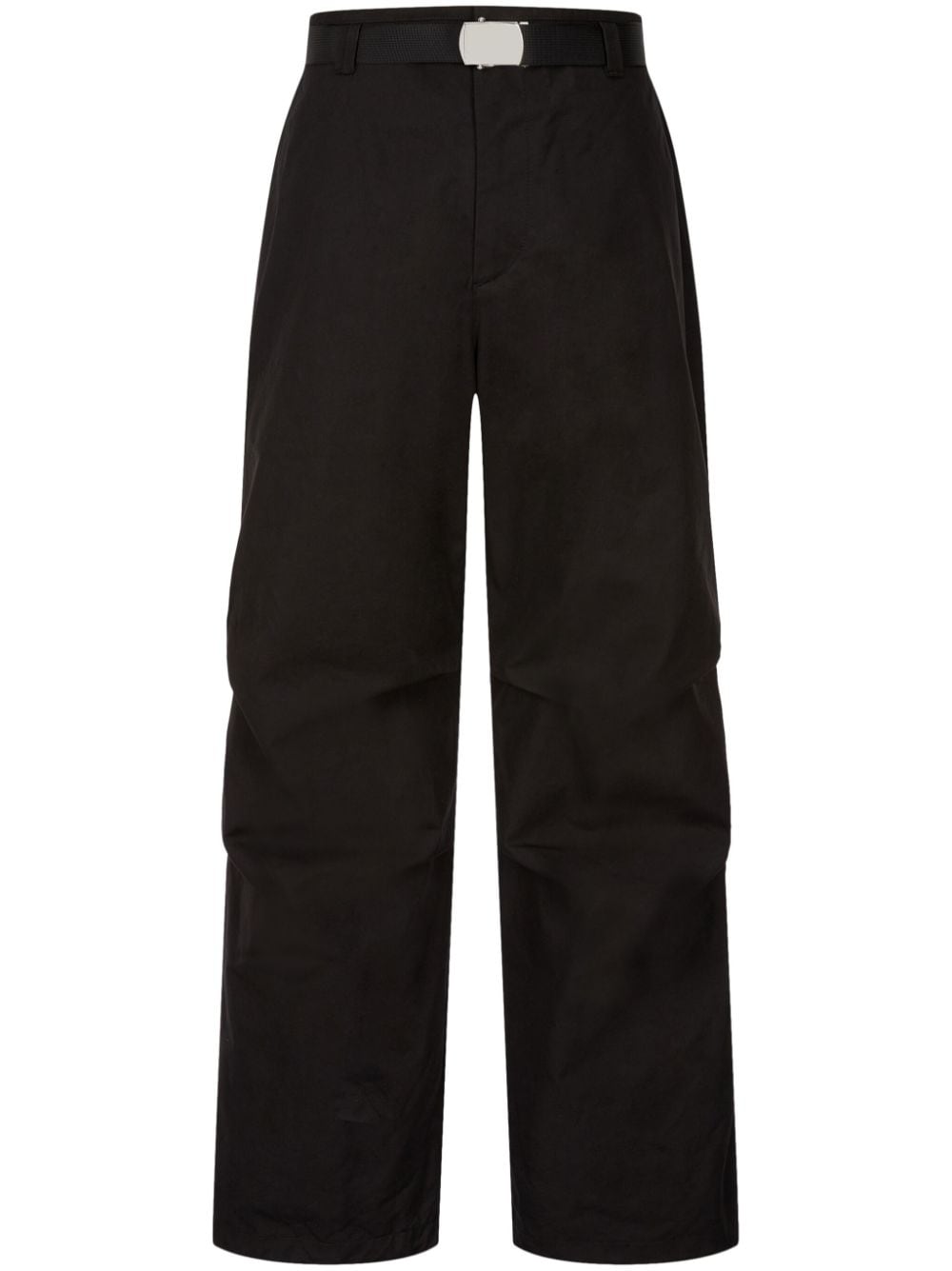 STUDIO TOMBOY straight-leg cotton trousers - Black von STUDIO TOMBOY