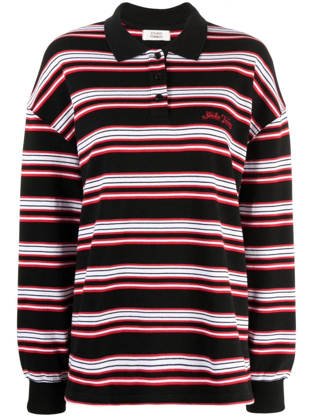 STUDIO TOMBOY striped cotton polo shirt - Multicolour von STUDIO TOMBOY