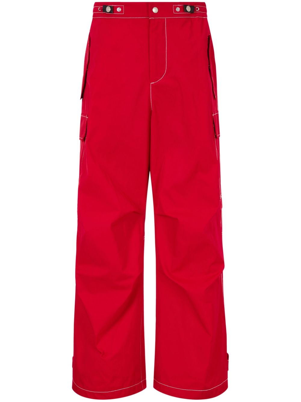 STUDIO TOMBOY wide-leg cargo trousers - Red von STUDIO TOMBOY