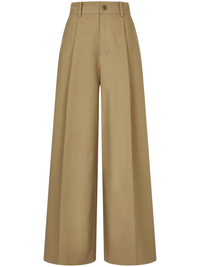 STUDIO TOMBOY wide-leg cotton trousers - Neutrals von STUDIO TOMBOY