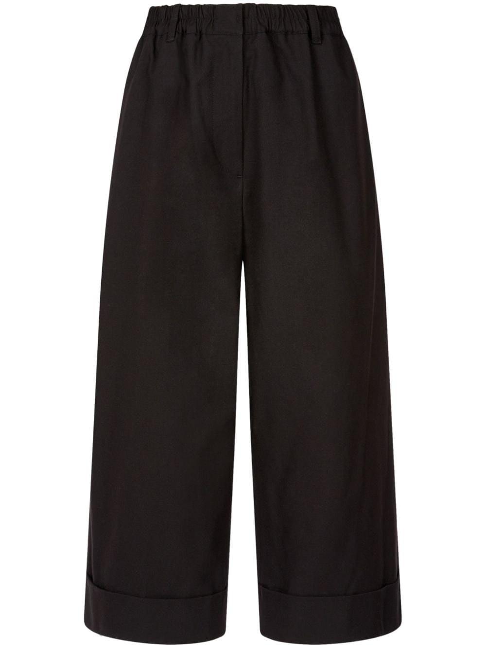 STUDIO TOMBOY wide-leg cropped trousers - Black von STUDIO TOMBOY