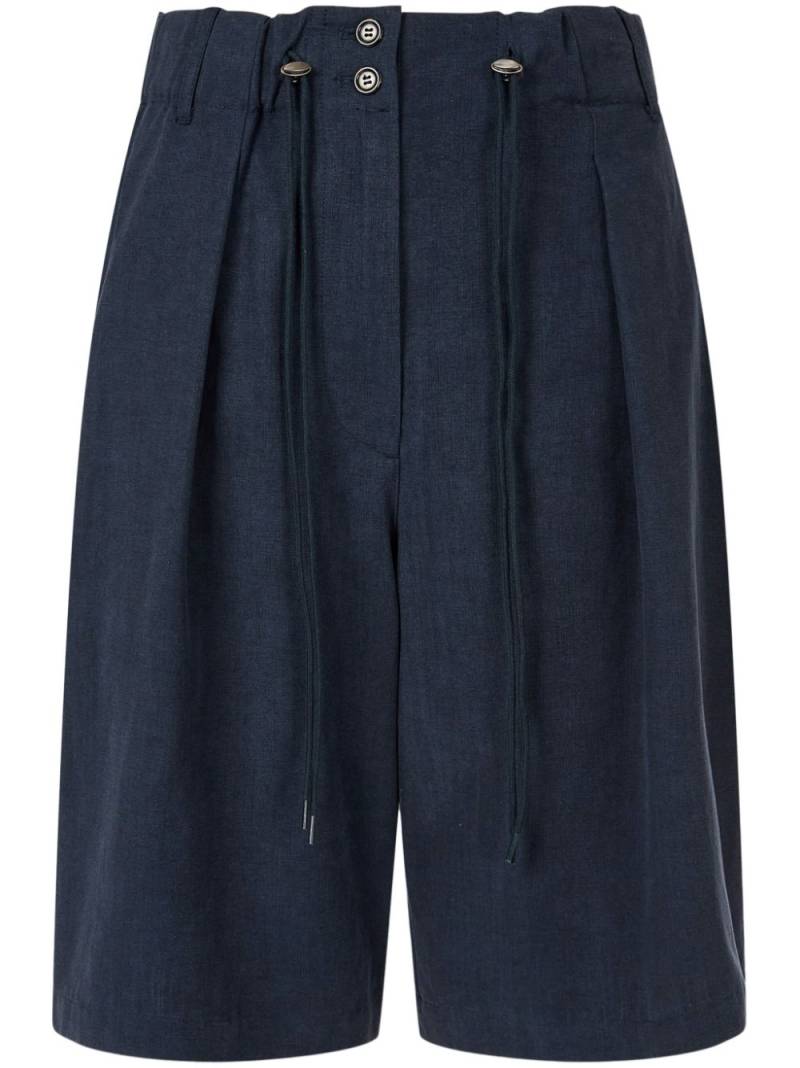 STUDIO TOMBOY wide-leg pleat-detail shorts - Blue von STUDIO TOMBOY