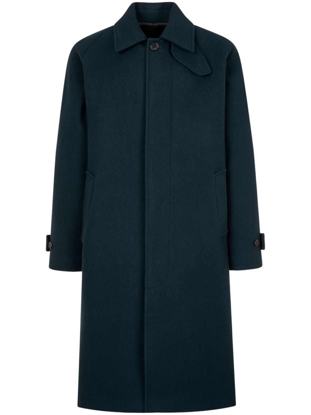 STUDIO TOMBOY wool balmacaan coat - Green von STUDIO TOMBOY