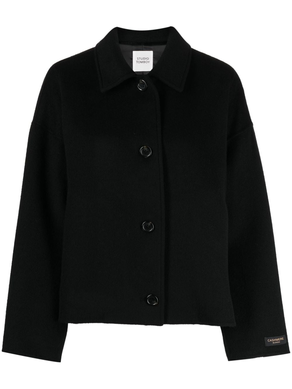 STUDIO TOMBOY wool-blend shirt jacket - Black von STUDIO TOMBOY