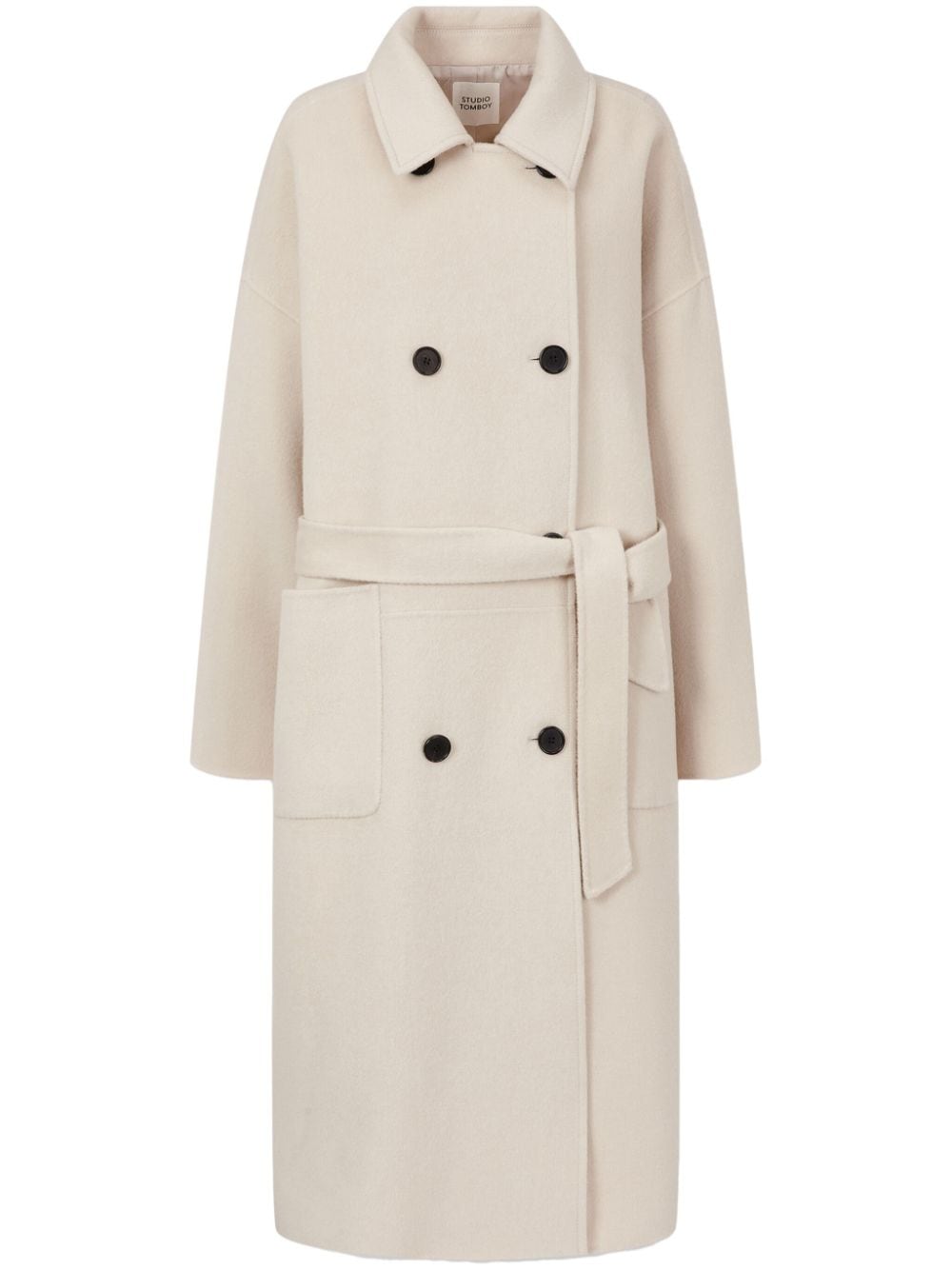 STUDIO TOMBOY wool double-breasted coat - Neutrals von STUDIO TOMBOY