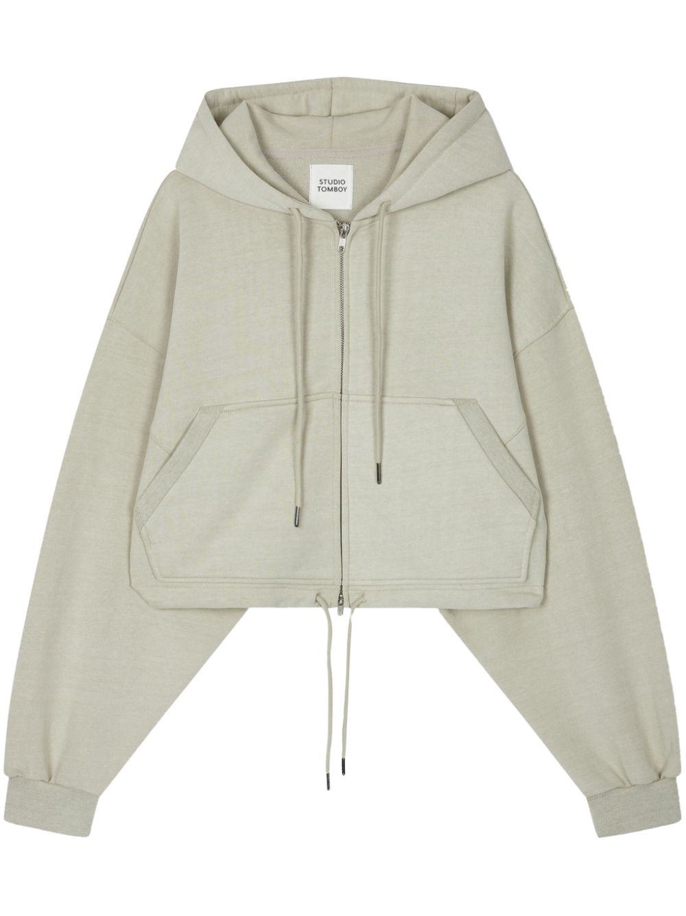 STUDIO TOMBOY zip-down hoodie - Neutrals von STUDIO TOMBOY