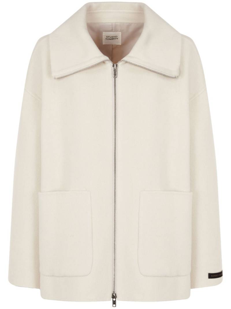 STUDIO TOMBOY zip-up bomber jacket - Neutrals von STUDIO TOMBOY