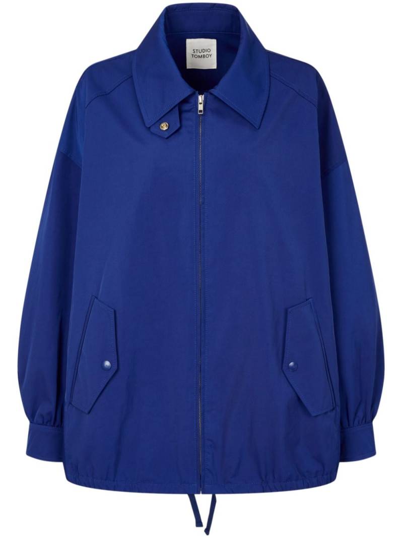 STUDIO TOMBOY zip-up oversized jacket - Blue von STUDIO TOMBOY