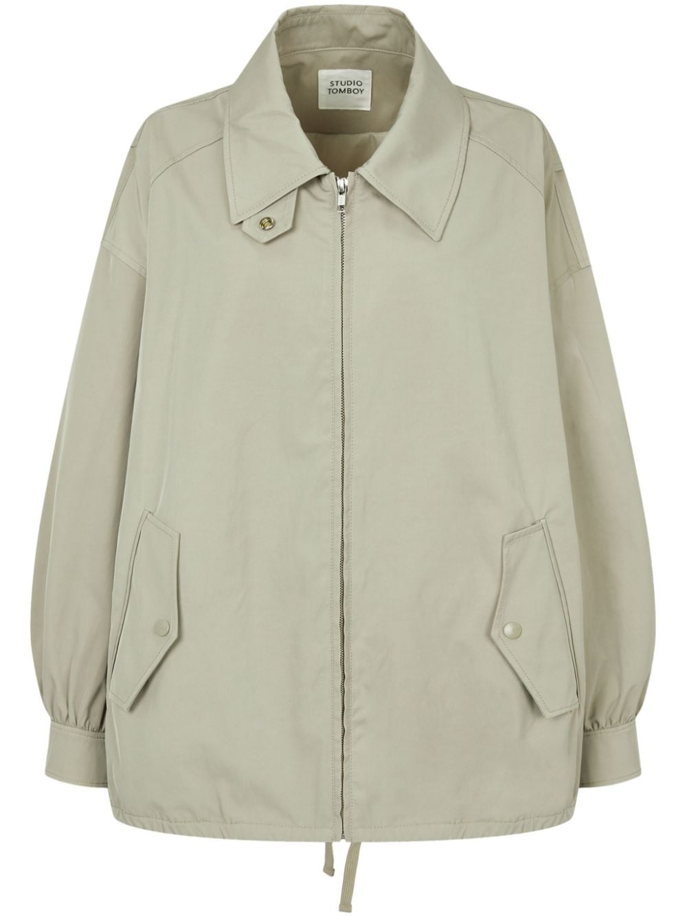 STUDIO TOMBOY zip-up oversized jacket - Neutrals von STUDIO TOMBOY