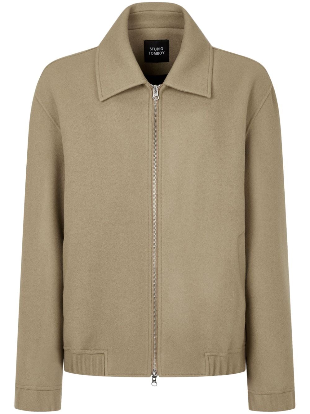 STUDIO TOMBOY zip-up wool jacket - Neutrals von STUDIO TOMBOY