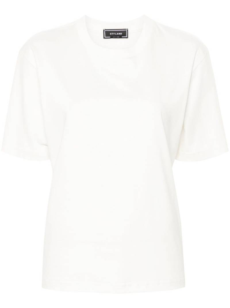 STYLAND cotton T-shirt - White von STYLAND