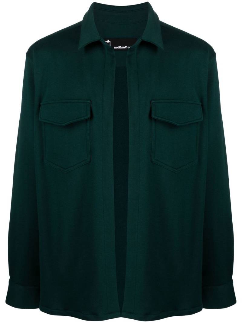 STYLAND x notRainProof cotton shirt jacket - Green von STYLAND