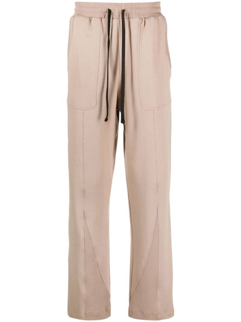 STYLAND x notRainProof drawstring organic cotton track pants - Brown von STYLAND