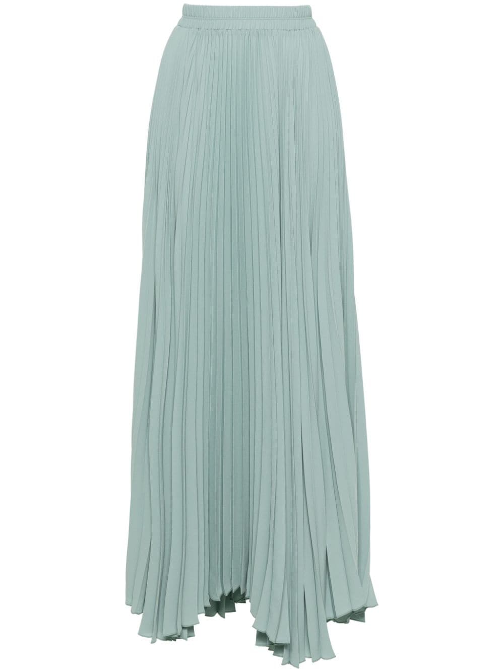 STYLAND elasticated-waist pleated maxi skirt - Green von STYLAND