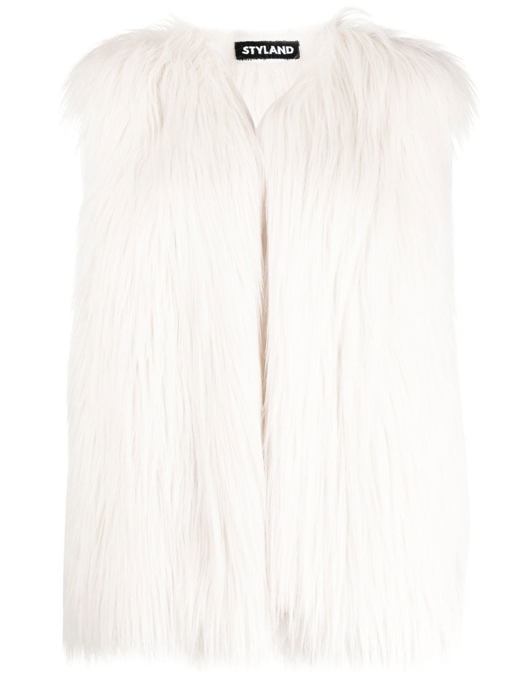 STYLAND faux-fur gilet - White von STYLAND