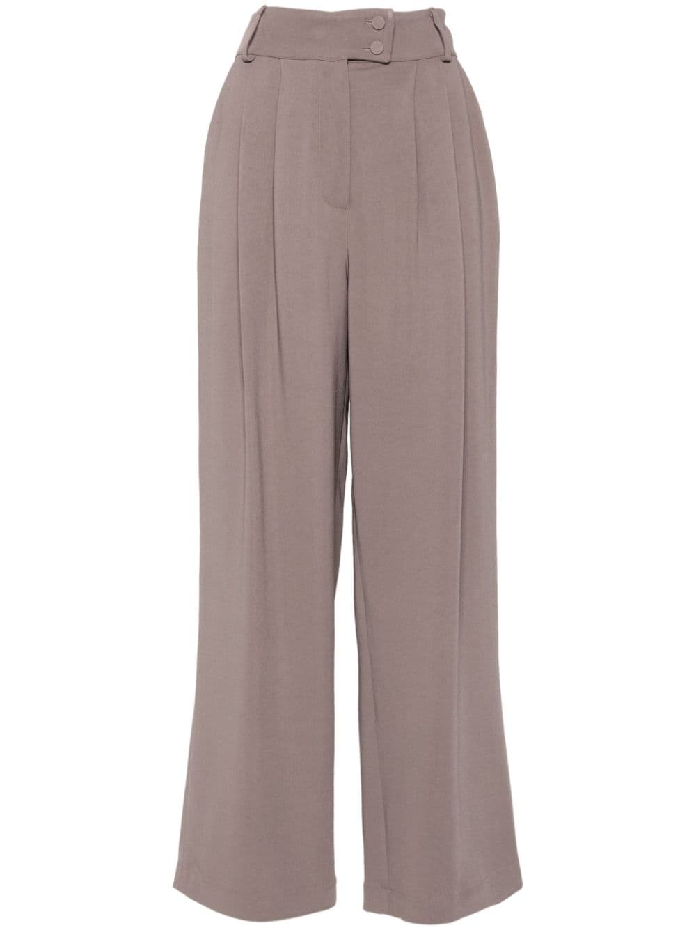 STYLAND high-waisted straight trousers - Grey von STYLAND