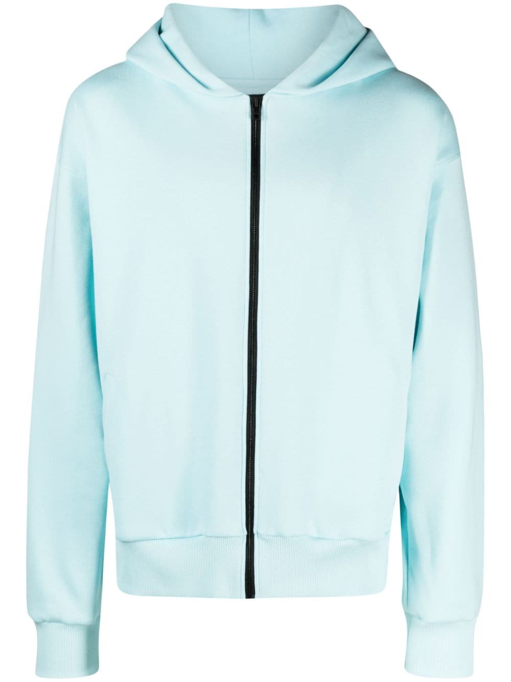 STYLAND long-sleeve organic cotton hooded jacket - Blue von STYLAND