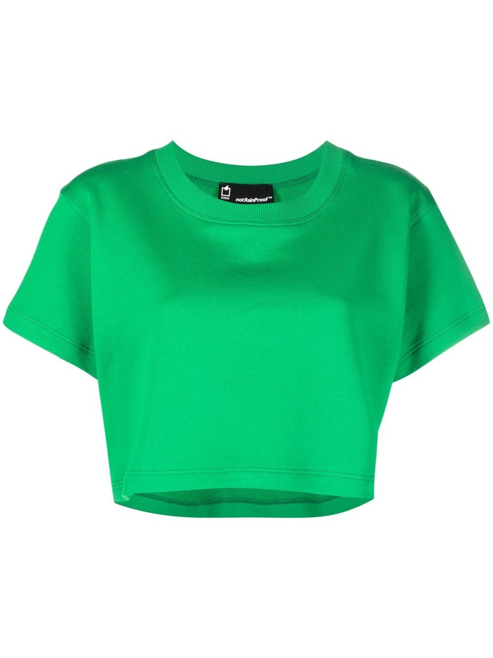 STYLAND organic-cotton cropped T-shirt - Green von STYLAND