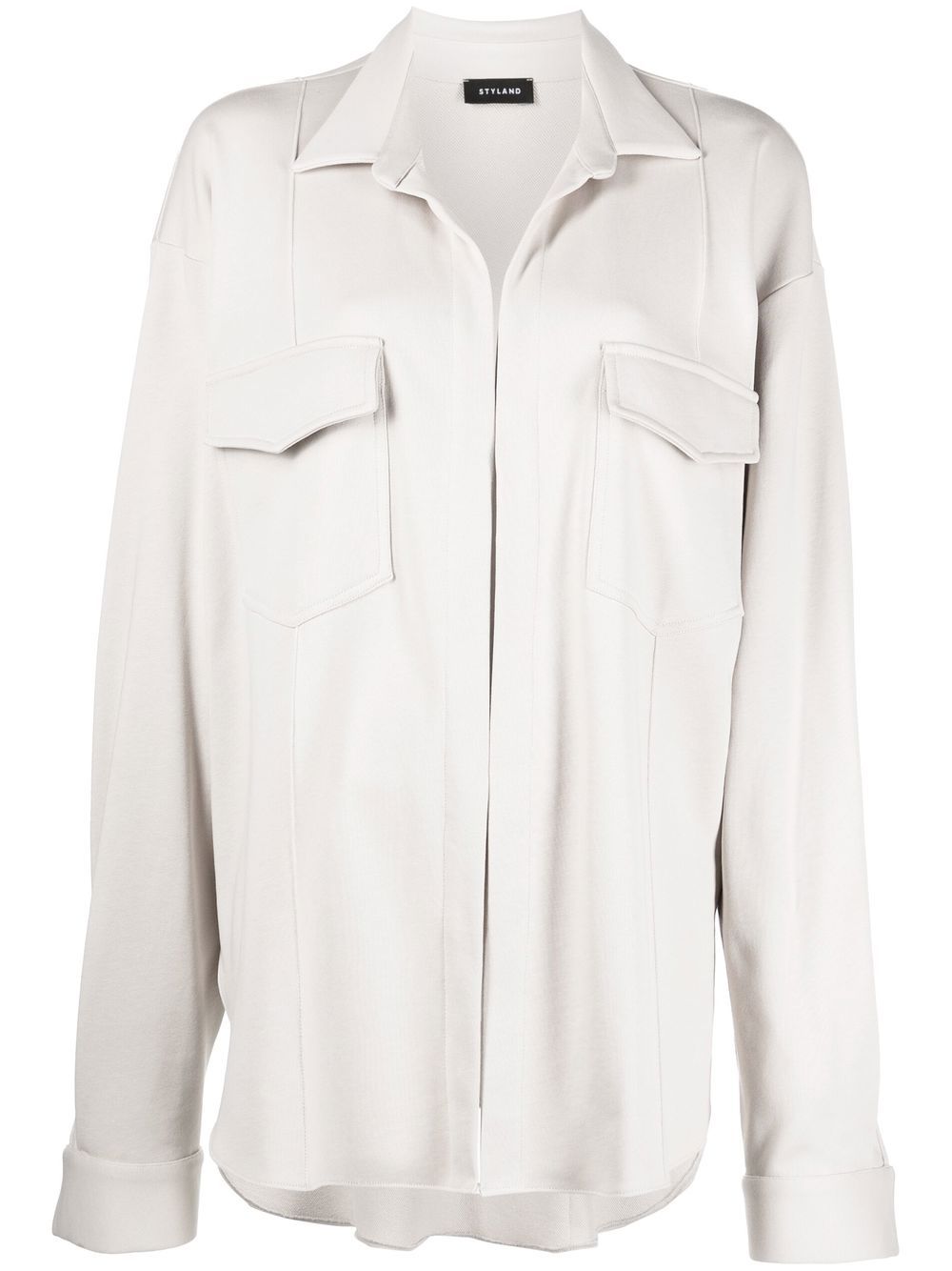 STYLAND oversized shirt jacket - Grey von STYLAND