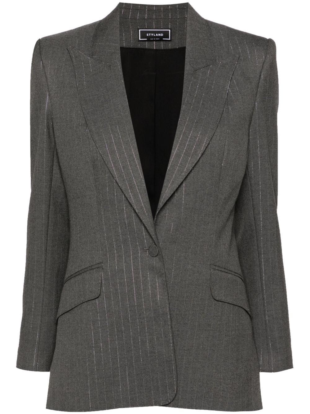 STYLAND pinstriped blazer - Grey von STYLAND