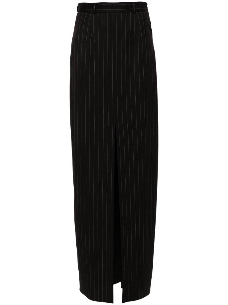 STYLAND pintstriped maxi skirt - Black von STYLAND