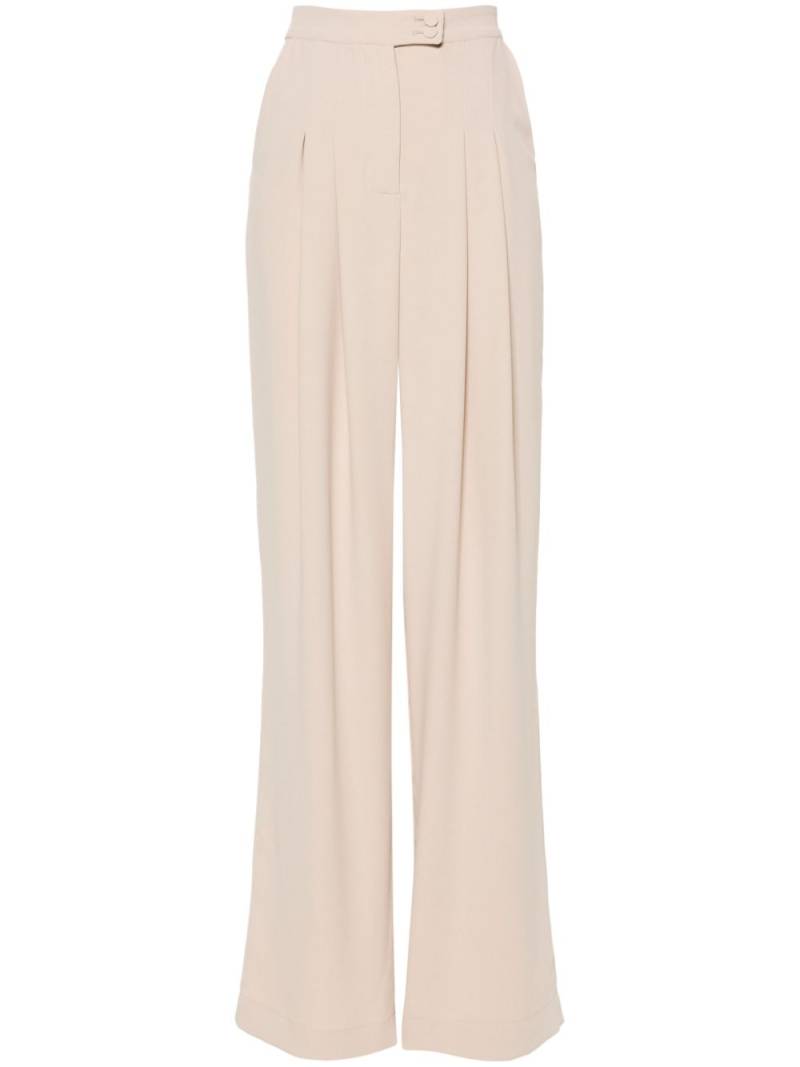 STYLAND pleat-detail palazzo trousers - Neutrals von STYLAND