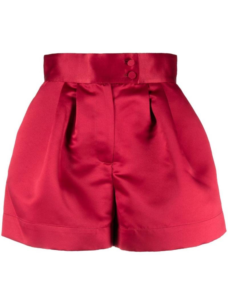 STYLAND satin-finish mini shorts - Red von STYLAND