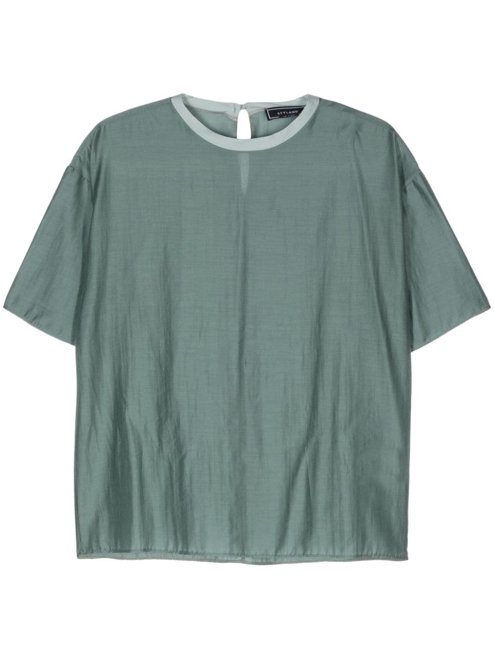 STYLAND semi-sheer T-shirt - Green von STYLAND