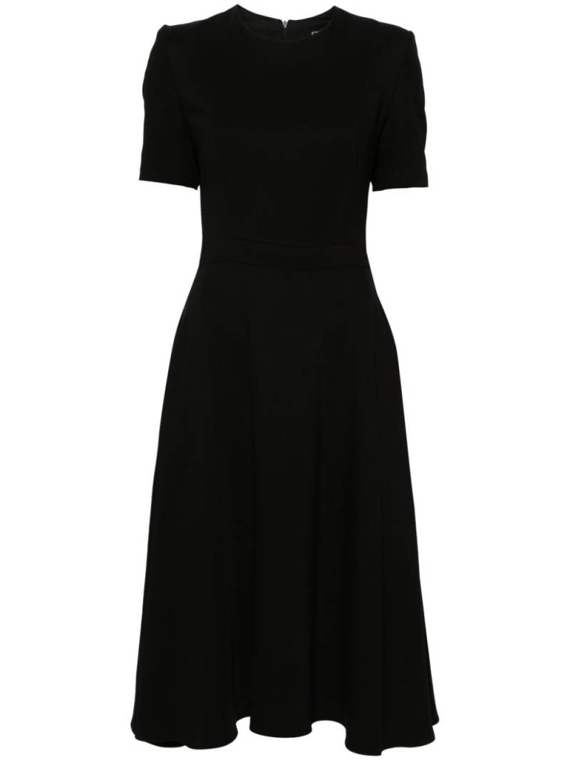 STYLAND short-sleeve flared dress - Black von STYLAND