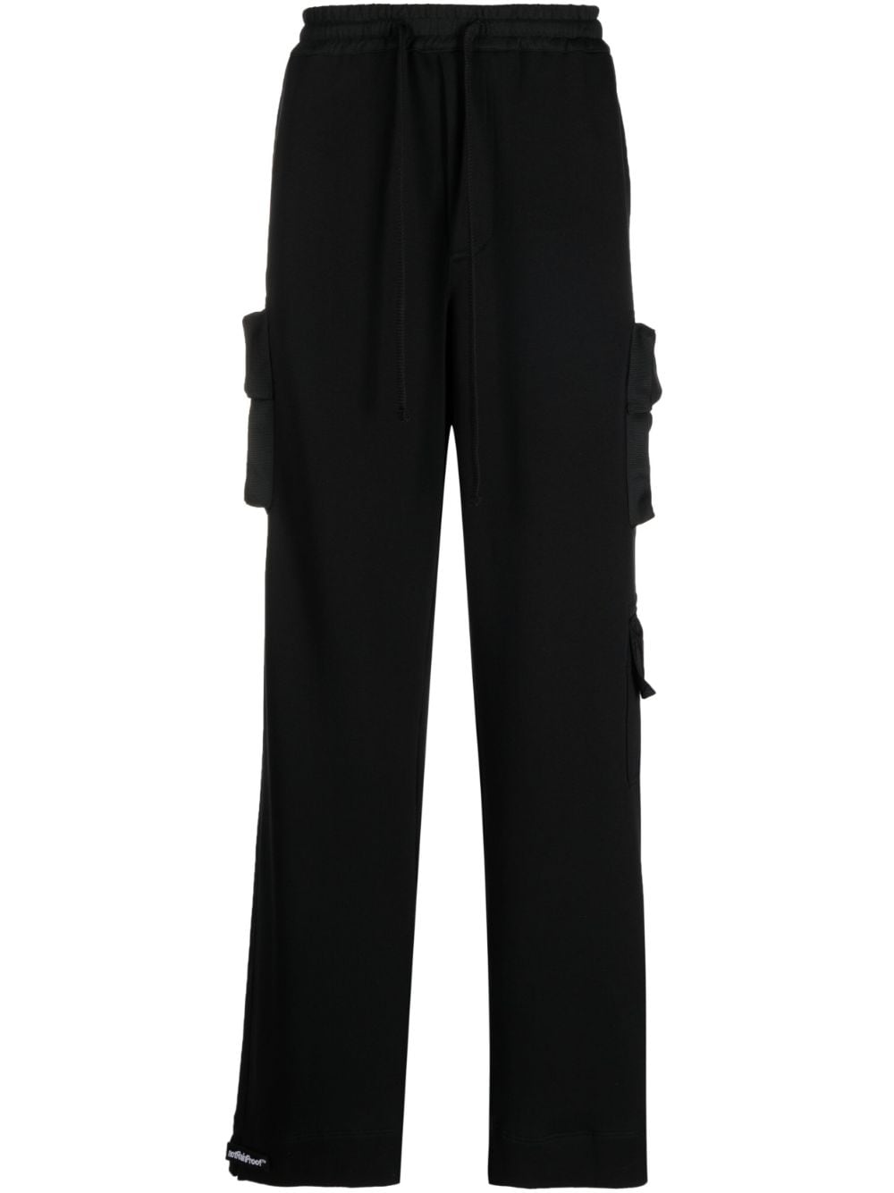 STYLAND x notRainProof wide-leg cargo track pants - Black von STYLAND