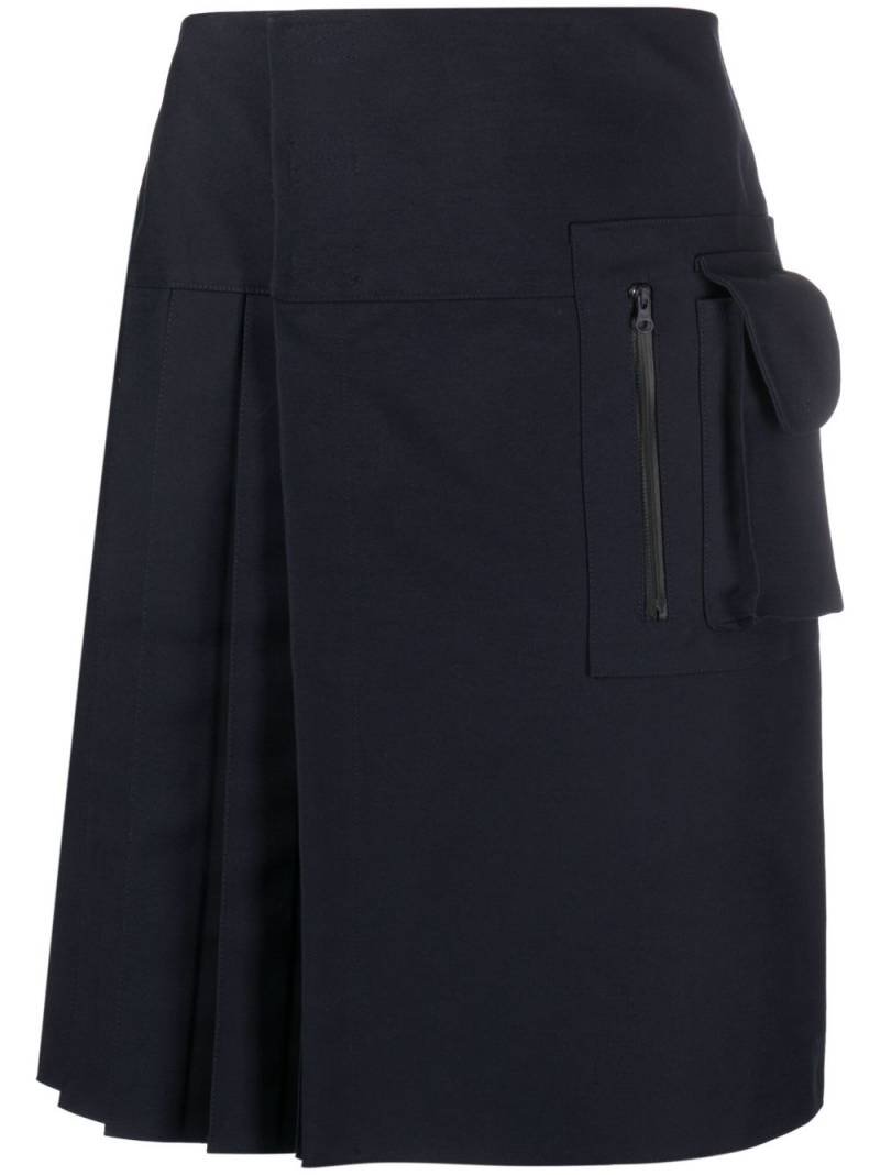 STYLAND x notRainProof multi-pocket wrap skirt - Blue von STYLAND