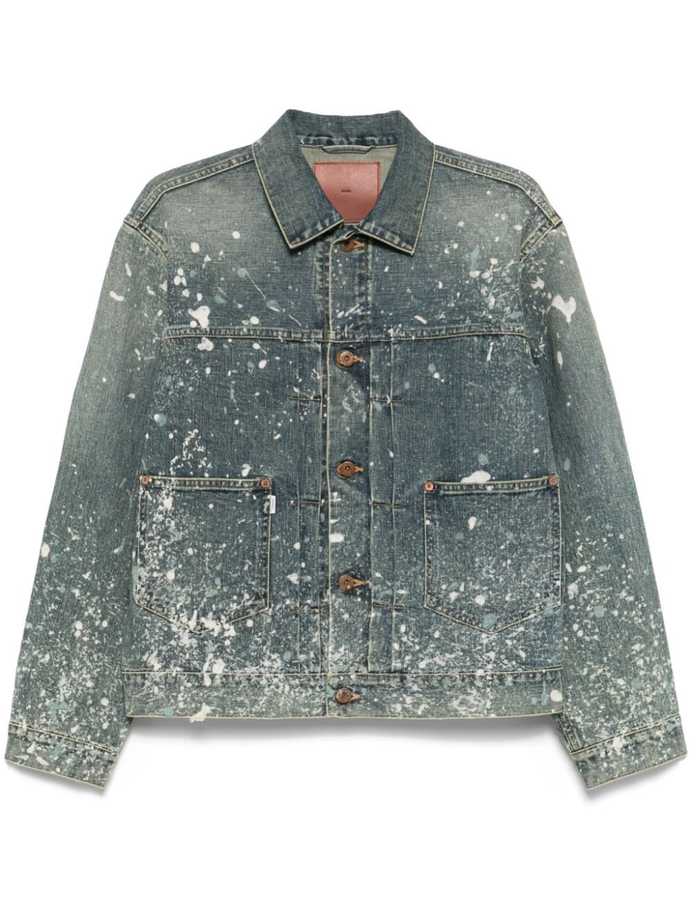 SUGARHILL wax-splatter jacket - Blue von SUGARHILL