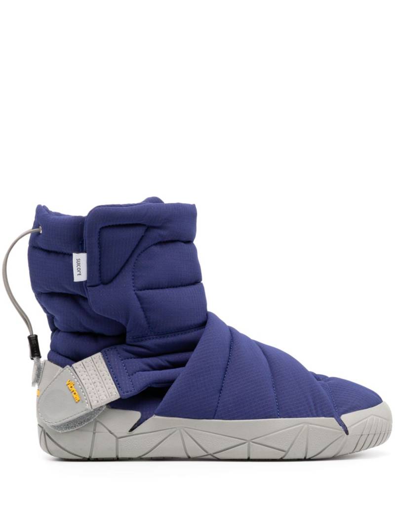 SUICOKE FUROSHIKI Futon-Hi quilted boots - Blue von SUICOKE FUROSHIKI