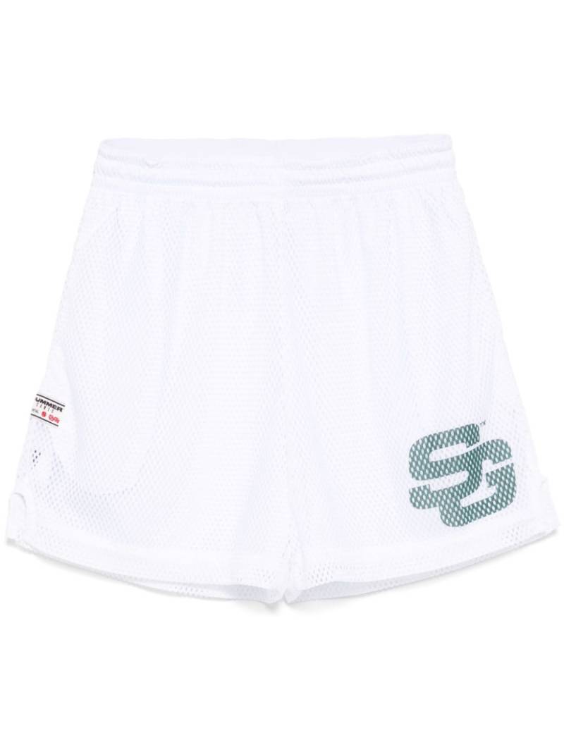 SUMMER GAMES logo-print track shorts - White von SUMMER GAMES