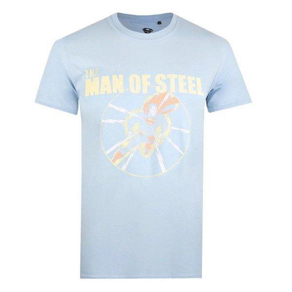 Man Of Steel Tshirt Herren Hellblau L von SUPERMAN