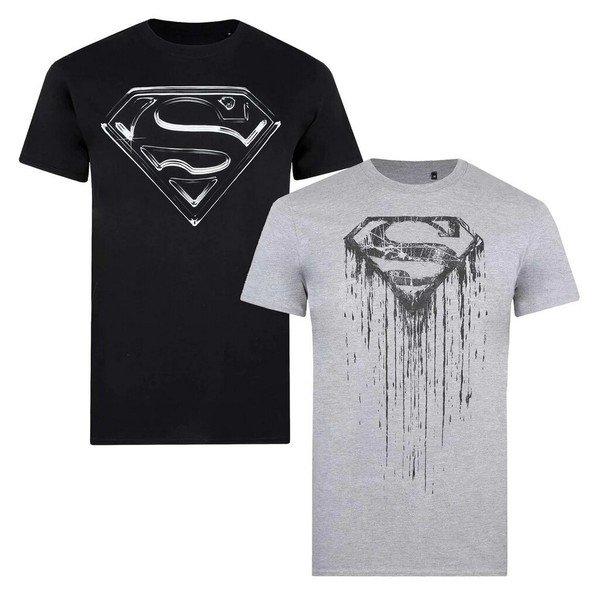 Tshirt (2erpack) Herren Schwarz L von SUPERMAN